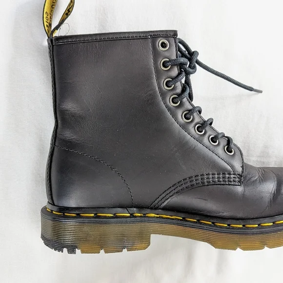 Dr. Martens 1460 Black Wintergrip Lace Up Boots - Picture 9 of 10